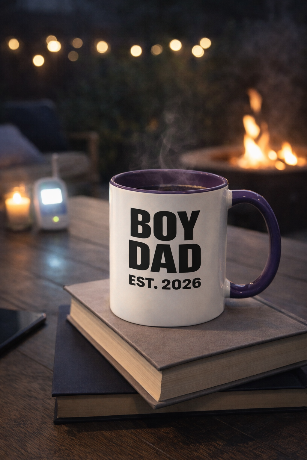 Boy Dad EST. 2026 Coffee Mug – First-Time Dad / First Father’s Day Gift (11/15oz)