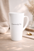 17oz White Ceramic Mug With Catchy Lifestyle Sayings