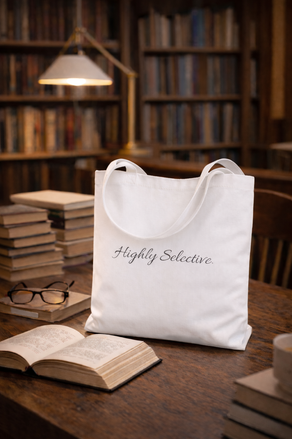 Classic Tote Bag in White or Natural Colours with Catchy Sayings