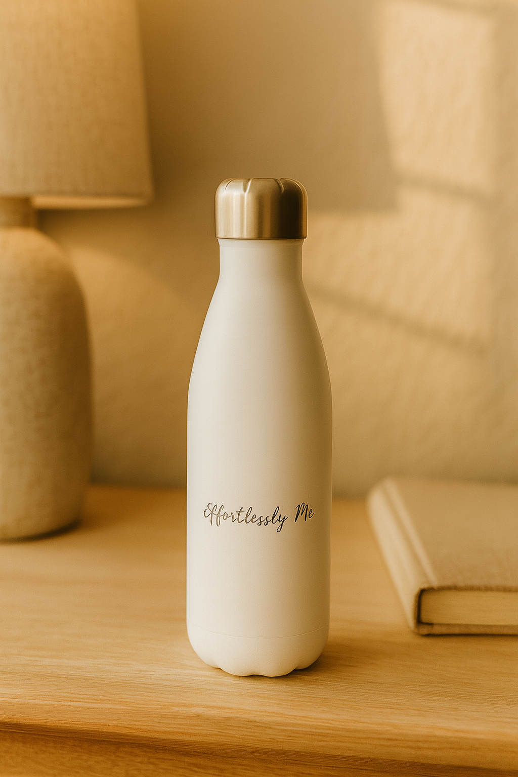 White 17oz Stainless Steel Water Bottle