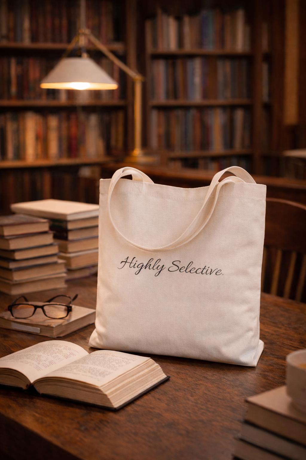 Classic Tote Bag in White or Natural Colours with Catchy Sayings
