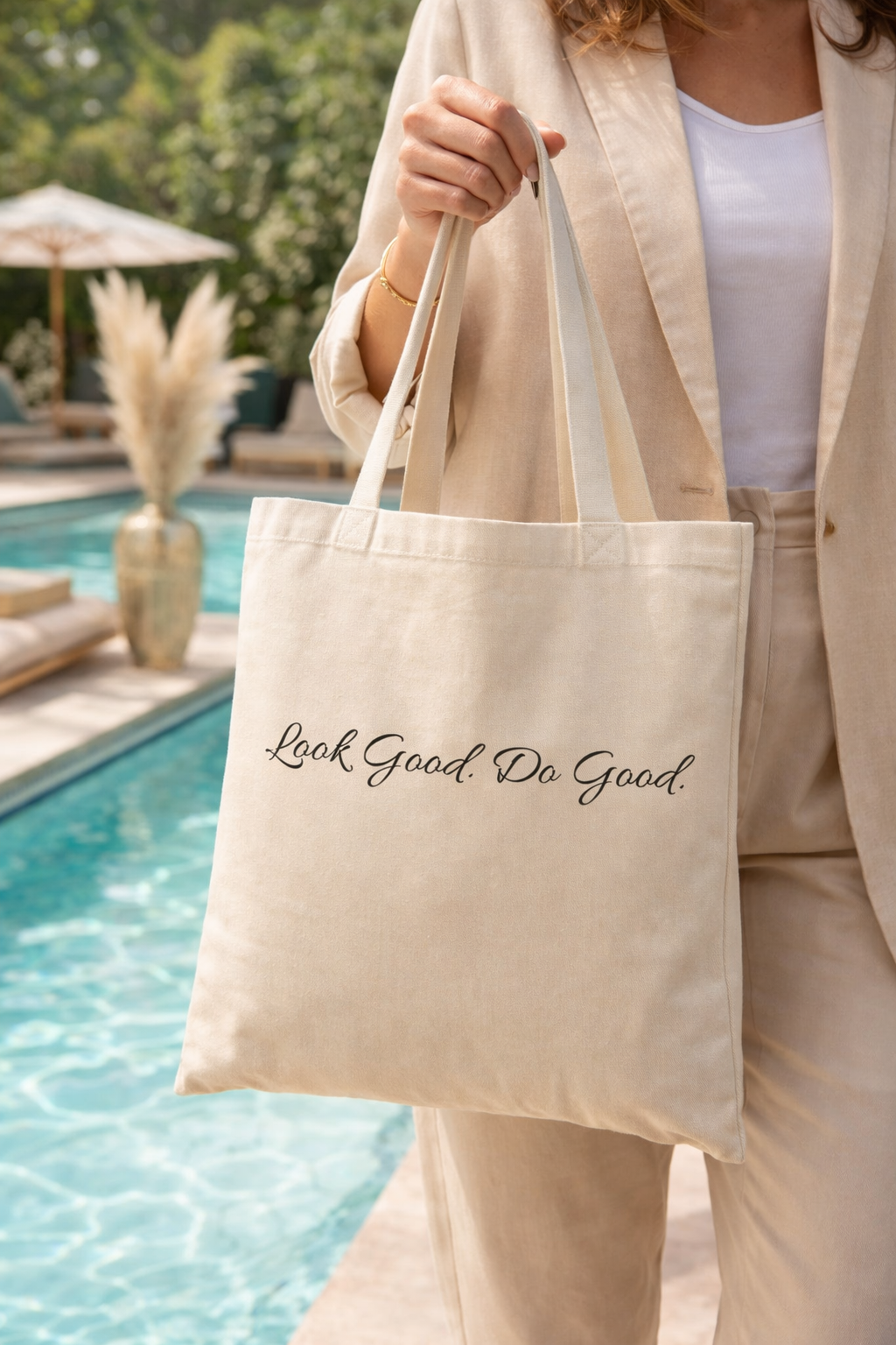 Classic Tote Bag in White or Natural Colours with Catchy Sayings