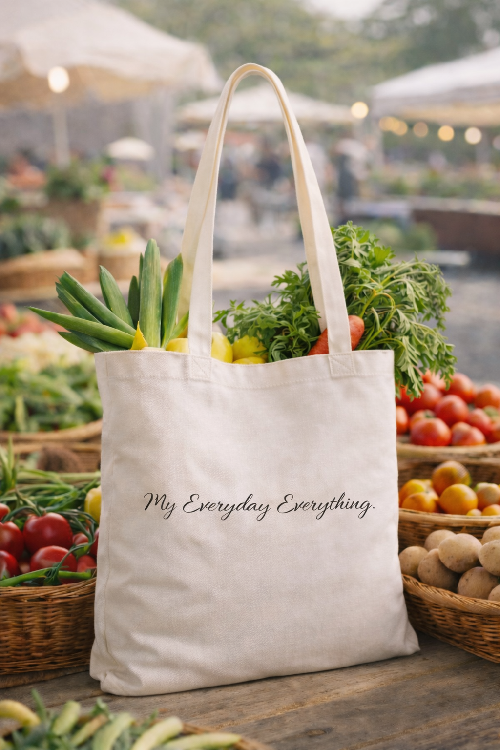 Classic Tote Bag in White or Natural Colours with Catchy Sayings