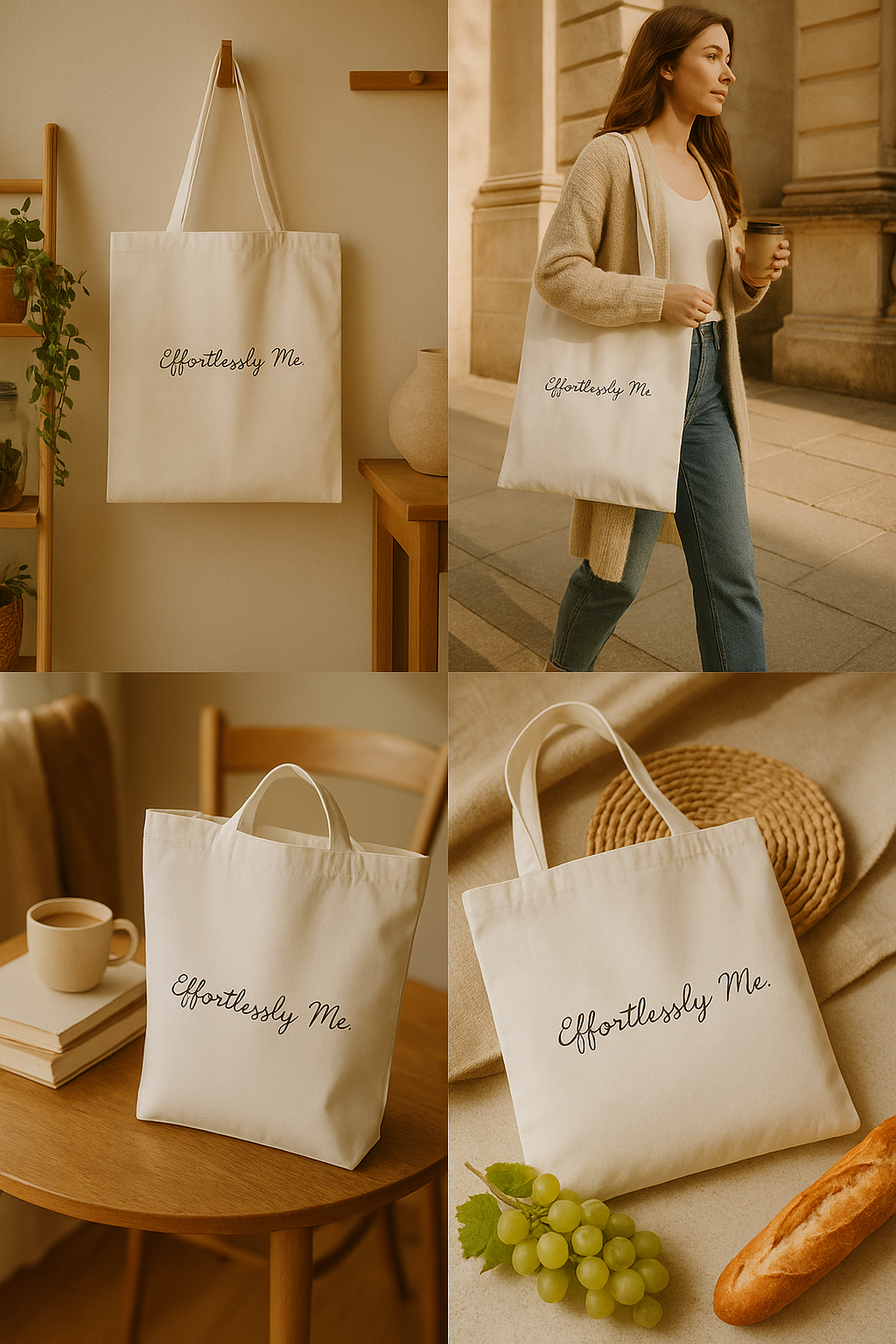 Classic Tote Bag (With Custom Phrases)